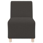 vidaXL Unité de Sofa Modulaire Sans Accoudoirs 3 Pièces Gris foncé