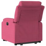 vidaXL Fauteuil inclinable électrique rouge bordeaux velours