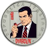 Pièce de monnaie 5 euro Italie 2023 BU – Diabolik (Ginko)