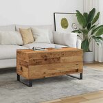 vidaXL Table basse vieux bois 90x44 5x45 cm bois d'ingénierie
