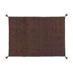Tapis coton lavable Tribu sol marron - 200 x 300 cm