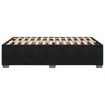 vidaXL Cadre de lit sans matelas noir 120x190 cm velours