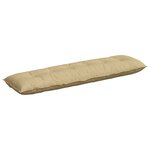 vidaXL Coussin de Dos Vert gris 180 x 50 cm Tissu en velours côtelé