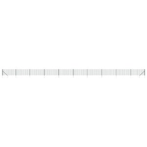 vidaXL Clôture en treillis métallique et piquet d'ancrage vert 1 1x25m