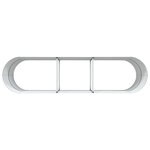 vidaXL Jardinière surélevée Marron 320 x 80 x 81 cm Acier