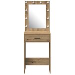 vidaXL Coiffeuse chêne artisanal 50 x 41 x 135 cm Bois d'ingénierie