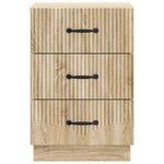 vidaXL Cabinet de chevet avec tiroir Chêne Sonoma 43 x 41 x 63 5 cm