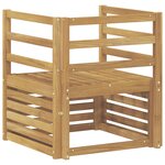 vidaXL Canapé d’extérieur Bois d'Acacia Massif Blanc