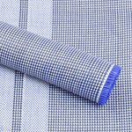 vidaXL Tapis de tente 650x250 cm Bleu
