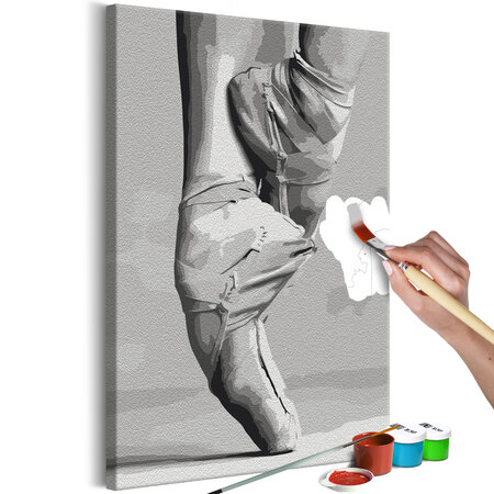 Tableau à peindre par soi-même - ballet shoes l x h en cm 40x60