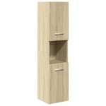 vidaXL Ensemble de meubles de salle de bain 4 Pièces chêne sonoma