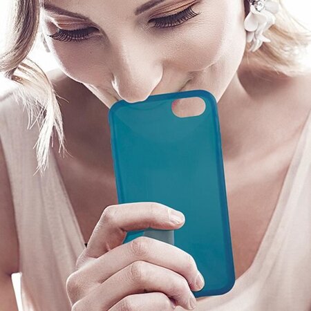 KSIX Coque de protection Sense Aroma - Parfum Menthe pour Iphone 7 Bleu