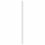 vidaXL Tête de lit métal blanc 100 cm