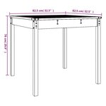 vidaXL Table de jardin 82 5x82 5x76 cm bois massif de douglas