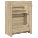 vidaXL Meuble sous lavabo de salle de bain Chêne Sonoma