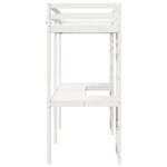 vidaXL Cadre de lit superposé sans matelas blanc 80x200 cm pin massif