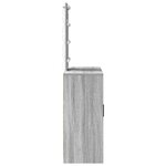 vidaXL Table de Toilette Gris 102 x 33 x 135 cm Bois d'ingénierie