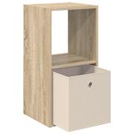 vidaXL Table de chevet avec tiroir Chêne Sonoma 35 x 32 x 68 5 cm