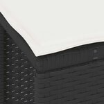 vidaXL Ensemble de salle à manger pour jardin 3 Pièces Noir Poly rotin