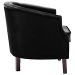 vidaXL Fauteuil noir velours