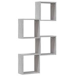 vidaXL Étagères cube murales 4 Pièces sonoma gris 30x15x30 cm