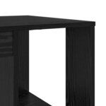 vidaXL Bureau avec Rangement Chêne noir 130 x 50 5 x 75 cm