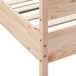 vidaXL Cadre de lit sans matelas 90x200 cm bois de pin massif