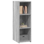 vidaXL Buffet sonoma gris 30x41x93 cm bois d'ingénierie