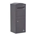 Boîte à colis incurvée 1 porte Large Gris foncé Acier galvanisé SMART PARCEL BOX®