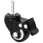 vidaXL Roues pour jardinière 4 Pièces noir 8x3 5x8 cm fer