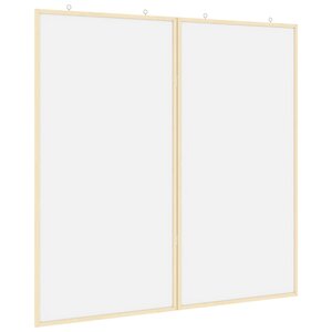 vidaXL Tableau d'Affichage Blanc 80 x 80 x 1.4 cm Bois de pin massif