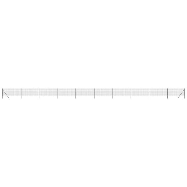vidaXL Clôture en treillis métallique anthracite 1 1x25 m
