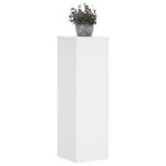 vidaXL Supports pour plantes 2 Pièces blanc 25x25x80 cm bois d'ingénierie