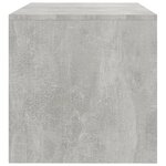 vidaXL Meuble TV Gris béton 100x40x40 cm Bois d’ingénierie