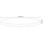 vidaXL Dessus de table Ø40x2 5 cm rond bois massif d'acacia
