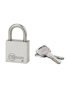 THIRARD - Cadenas à clé INOX  inox  anse inox  40mm  2 clés - THIRARD