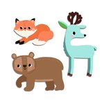 Djeco DJ00055 - Gommettes Animaux de la forêt