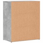 vidaXL Buffet gris béton 60x31x70 cm bois d'ingénierie