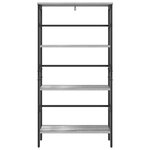 vidaXL Étagère Gris Sonoma 60 x 29 5 x 115 cm Bois d'ingénierie