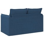 vidaXL Canapé Bleu 136 x 82 x 85 cm tissu