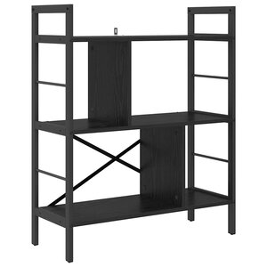 vidaXL Étagère Chêne noir 75 x 30 x 91 cm Bois d'ingénierie