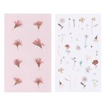 136 stickers à motifs floraux