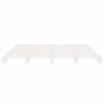 vidaXL Cadre de lit sans matelas blanc 200x200 cm bois massif de pin