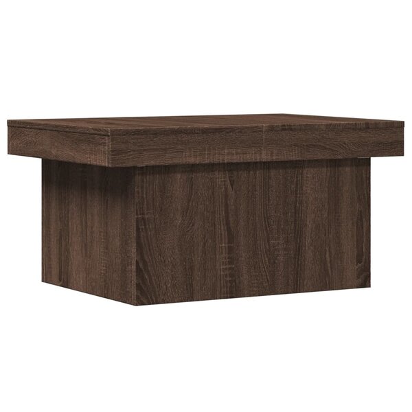 vidaXL Table basse chêne marron 80x55x40 cm bois d'ingénierie