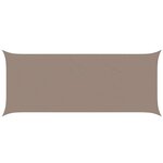 vidaXL Voile d'ombre Taupe 6 x 2 5 m 100   polyester Oxford