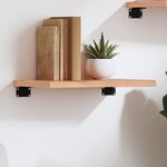 vidaXL Étagère murale marron clair 40x20x2 cm bois chêne massif traité