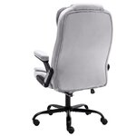 vidaXL Chaise de bureau de massage Gris clair Velours