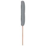 vidaXL Tête de lit LED grise en tissu  avec boutons  80 cm