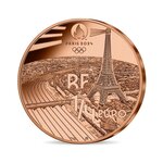 Jeux olympique de paris 2024 monnaie de 1/4€ - sports cécifoot