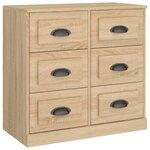 vidaXL Buffet chêne sonoma 70x35 5x67 5 cm bois d'ingénierie